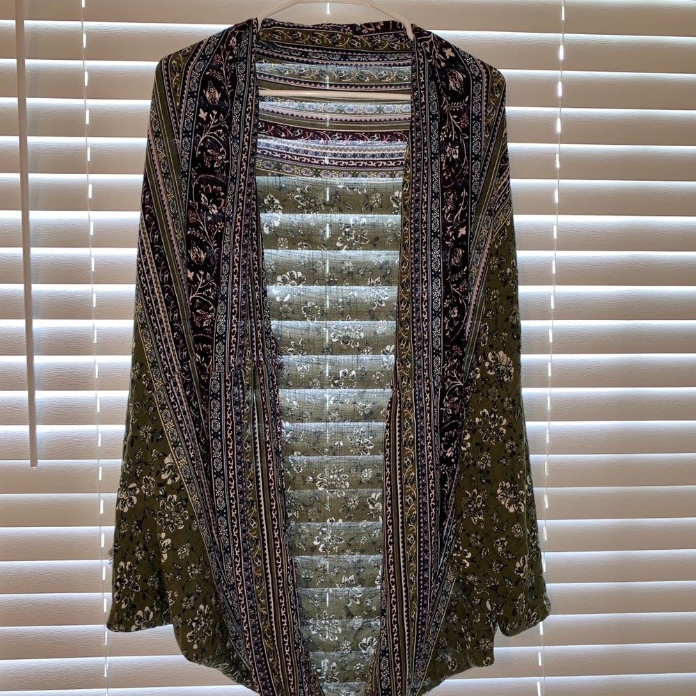 Sheer Patterned Poncho